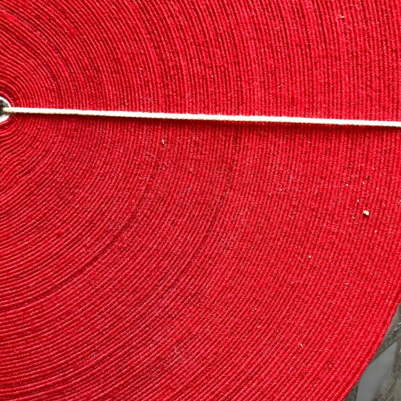 woven  decorative ribbon red striped - Picture 2 of 4